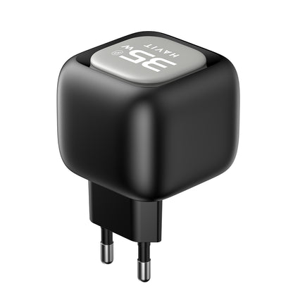 Punjač za mrežu s USB-C kabelom HAVIT UC251, 35W, 3A, 1 x USB-A - 1 x USB-C, Crno Sivi