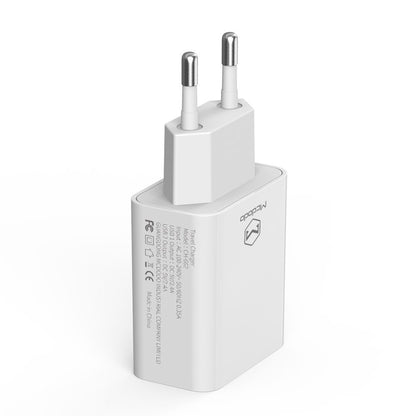 Mrežni punjač s USB-C kabelom McDodo CH-6721 ponuda, 12W, 2.4A, 2 x USB-A, bijeli