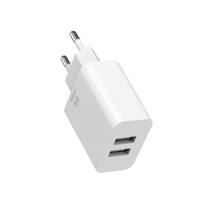Mrežni punjač s USB-C kabelom McDodo CH-6721 ponuda, 12W, 2.4A, 2 x USB-A, bijeli
