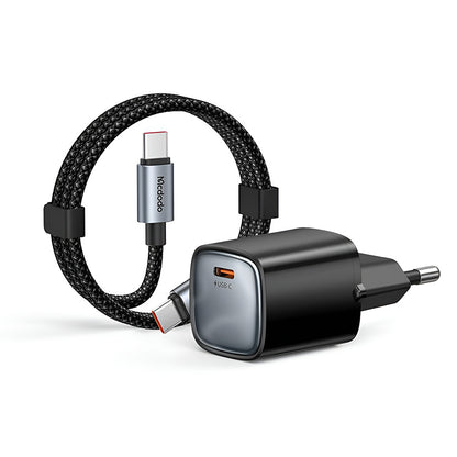 Mrežni punjač s USB-C kabelom Mcdodo Nano CH-4433, 45W, 3A, 1 x USB-C, Crni