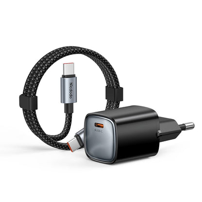 Punjač za mrežu s USB-C kabelom Mcdodo Nano CH-8262, 65W, 3.25A, 1 x USB-C, Crna