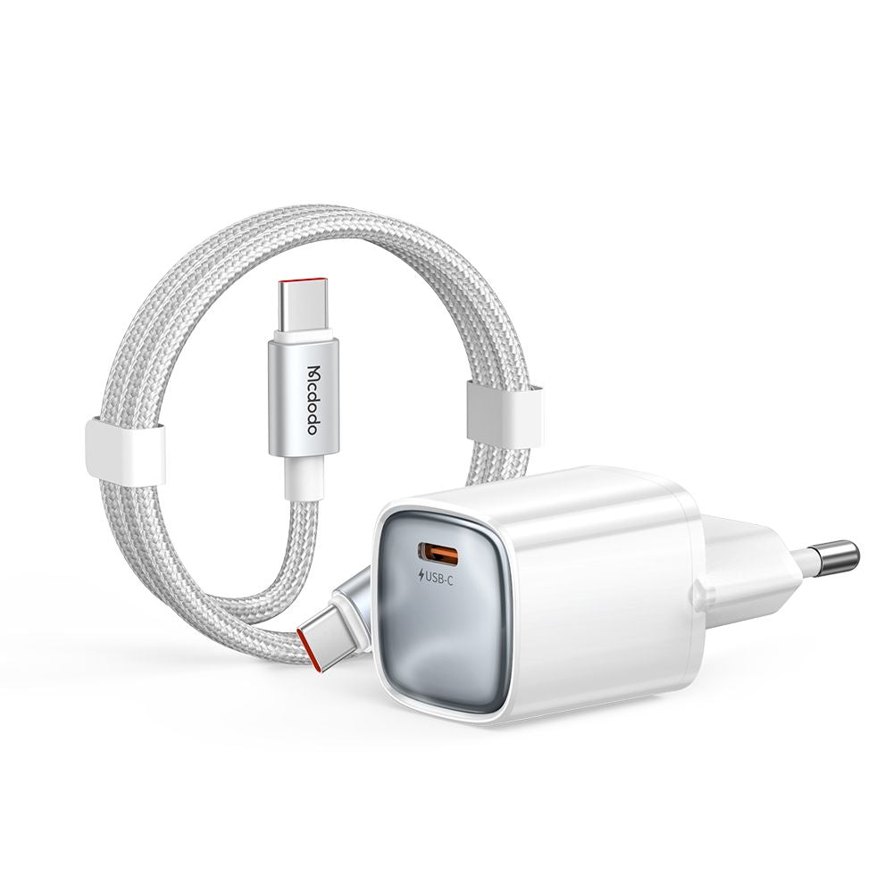 Punjač za mrežu s USB-C kabelom Mcdodo Nano CH-8263, 65W, 3.25A, 1 x USB-C, Bijela