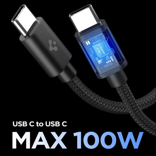 Mrežni punjač sa USB-C kabelom Spigen EE451EU Essential, 45W, 3A, 1 x USB-C, Crni ACH09474