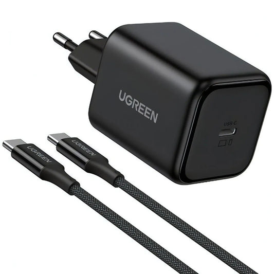 Mrežni punjač s USB-C kabelom UGREEN X524 (65054), 45W, 3A, 1 x USB-C, Crni