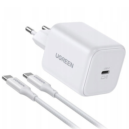 Mrežni punjač s USB-C kabelom UGREEN X524 (65055), 45W, 3A, 1 x USB-C, Bijela