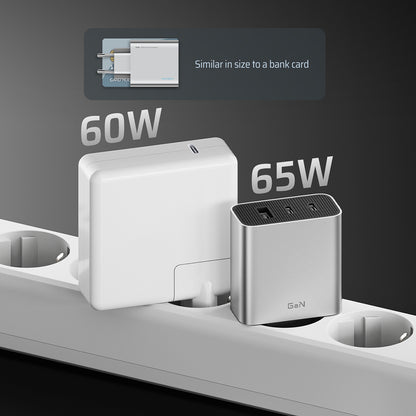 Cuktech mrežni punjač, 65W, 3.25A, 1 x USB-A - 2 x USB-C, Bijeli CUK0A15CEUSL