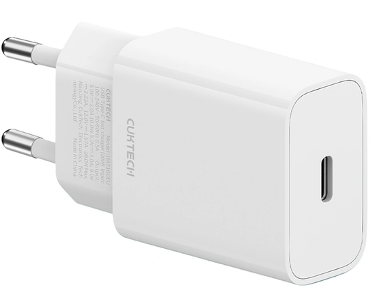 Punjač Mreže Cuktech HA716C, 20W, 3A, 1 x USB-C, Bijela