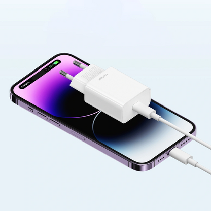 Punjač Mreže Cuktech HA716C, 20W, 3A, 1 x USB-C, Bijela
