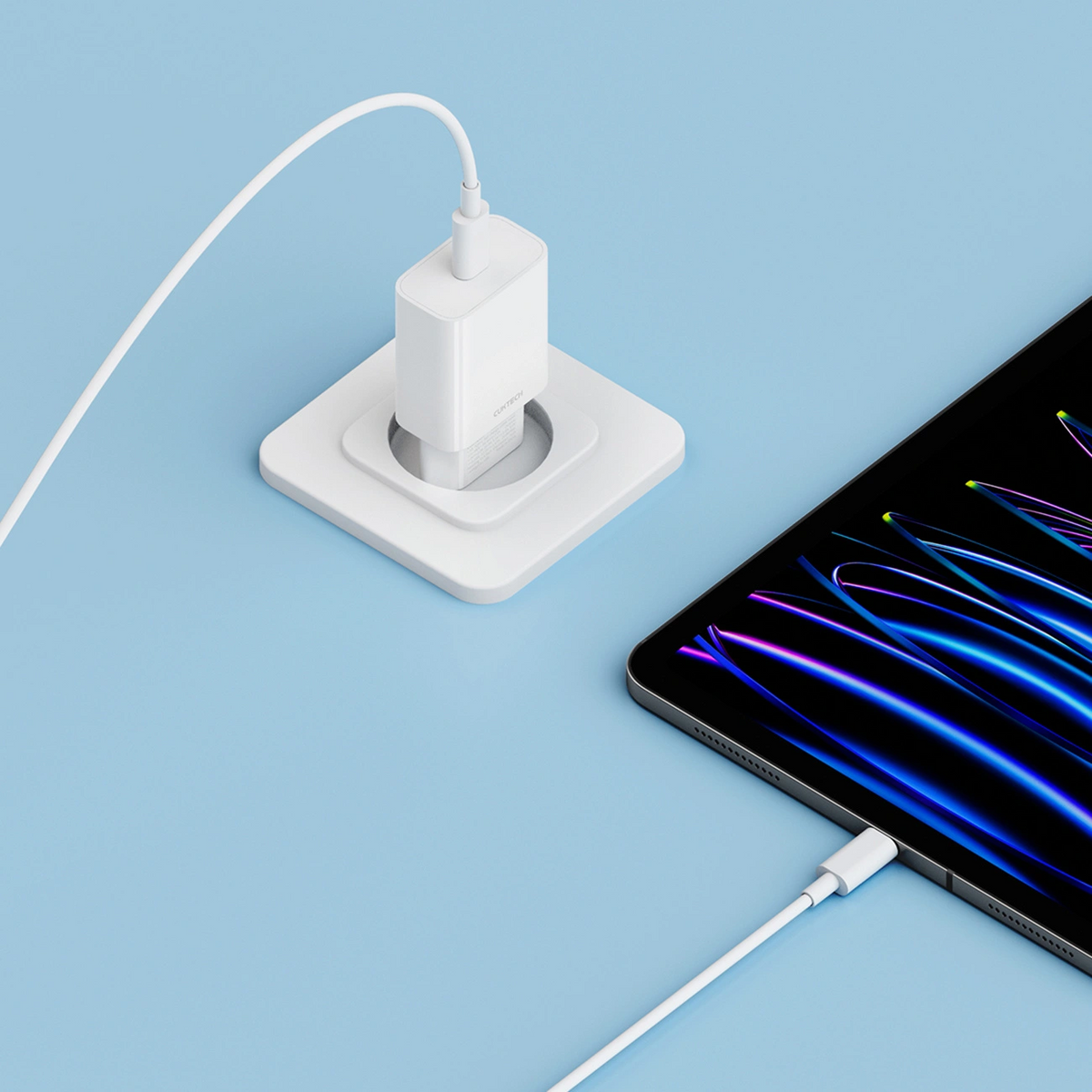Punjač Mreže Cuktech HA716C, 20W, 3A, 1 x USB-C, Bijela