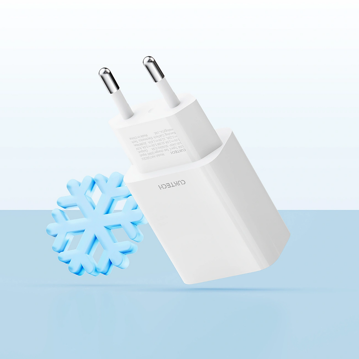 Punjač Mreže Cuktech HA716C, 20W, 3A, 1 x USB-C, Bijela