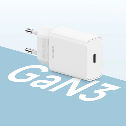 Punjač Mreže Cuktech HA716C, 20W, 3A, 1 x USB-C, Bijela