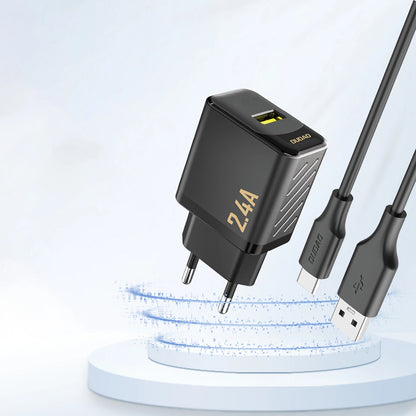 Mrežni punjač Dudao A23, 12W, 2.4A, 1 x USB-A, Crna