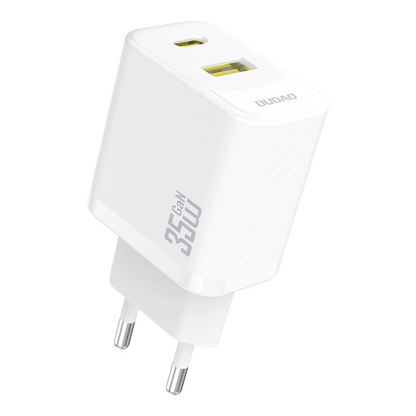 Punjač mreže Dudao A27 Max, 35W, 1 x USB-A - 1 x USB-C, Bijeli