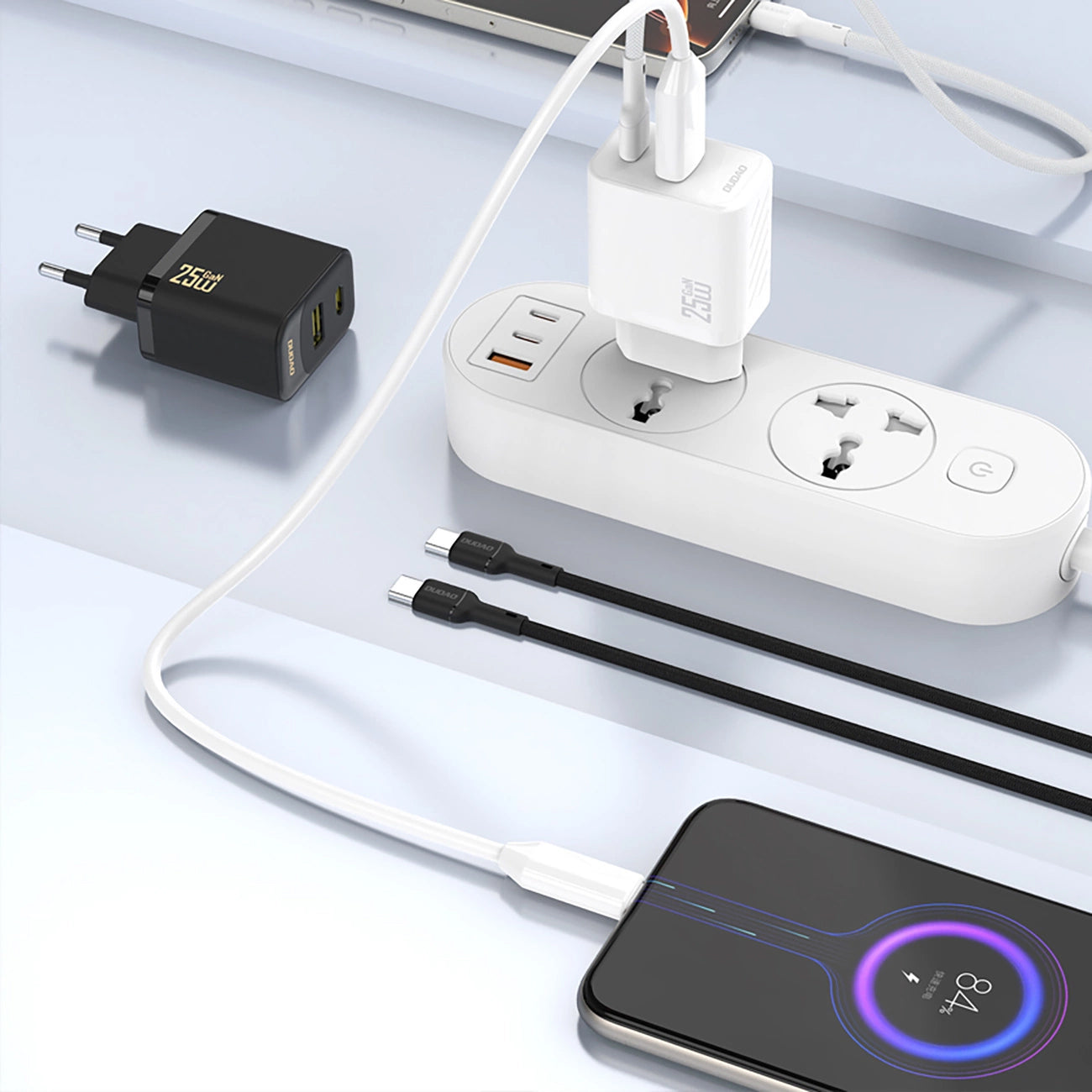 Punjač mreže Dudao A27, 25W, 3A, 1 x USB-C, Crni