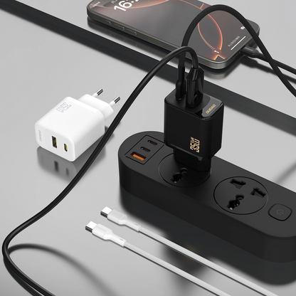 Punjač mreže Dudao A27 Max, 35W, 1 x USB-A - 1 x USB-C, Bijeli