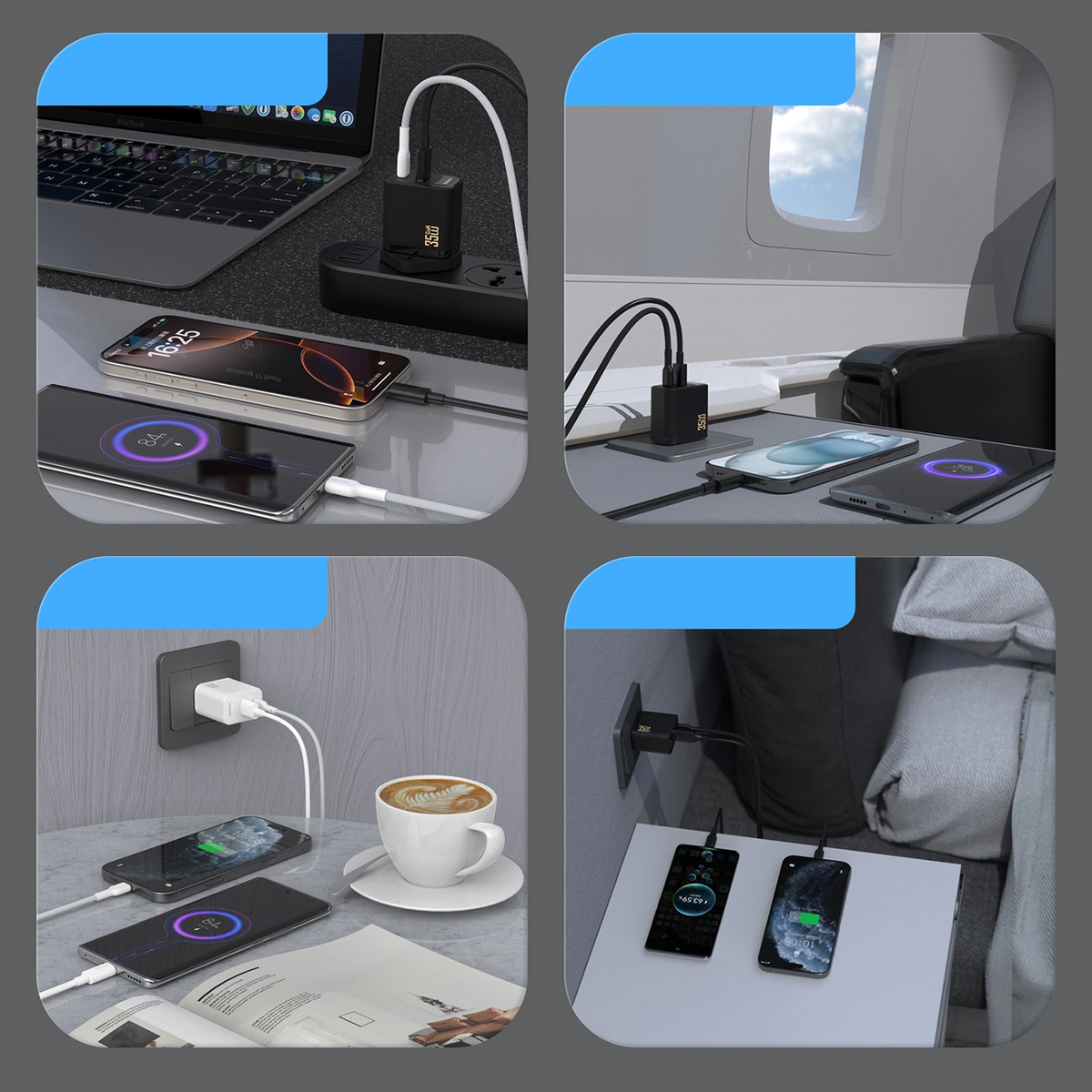 Punjač za mrežu Dudao A27 Max, 35W, 1 x USB-A - 1 x USB-C, Crni