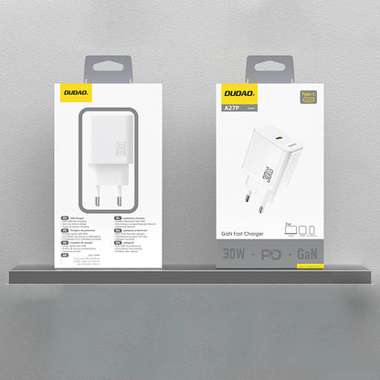 Punjač mreže Dudao A27P, 30W, 3A, 1 x USB-C, Bijeli
