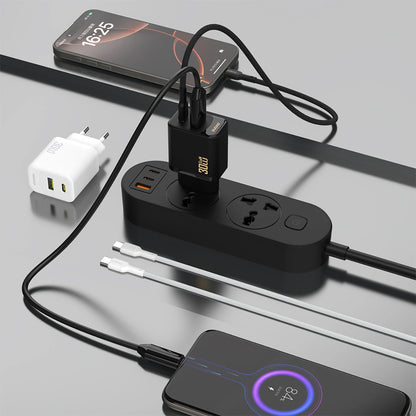 Punjač mreže Dudao A27TEU, 30W, 3A, 1 x USB-A - 1 x USB-C, Crni
