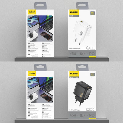 Punjač za mrežu Dudao A28, 45W, 3A, 1 x USB-C, Bijeli