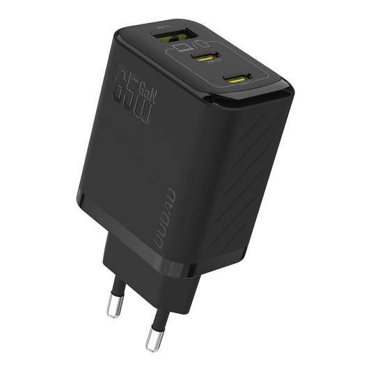 Punjač mreže Dudao A29, 65W, 1 x USB-A - 2 x USB-C, Crni