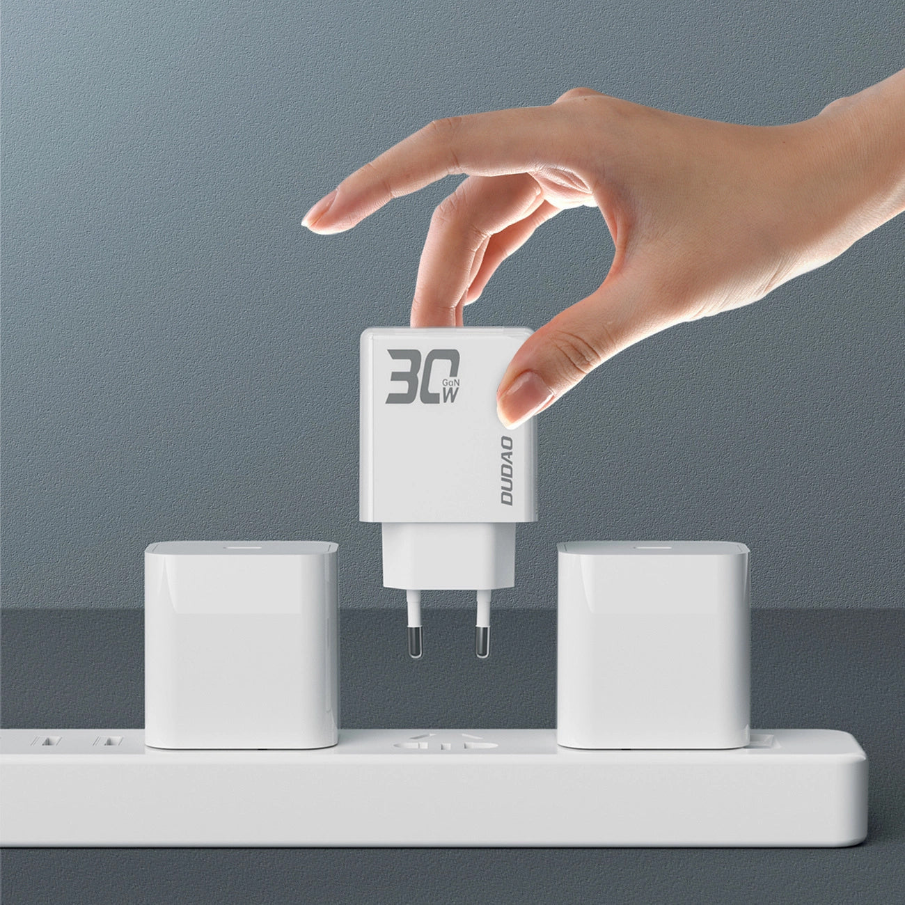 Punjač za mrežu Dudao A30EU, 30W, 3A, 1 x USB-A - 1 x USB-C, Bijeli