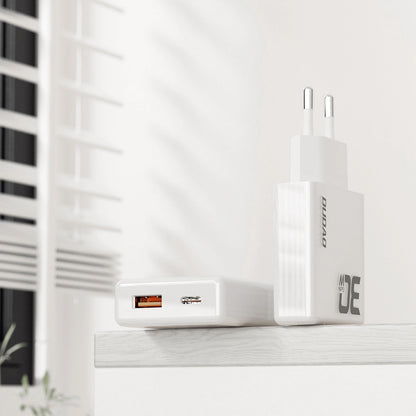 Punjač za mrežu Dudao A30EU, 30W, 3A, 1 x USB-A - 1 x USB-C, Bijeli