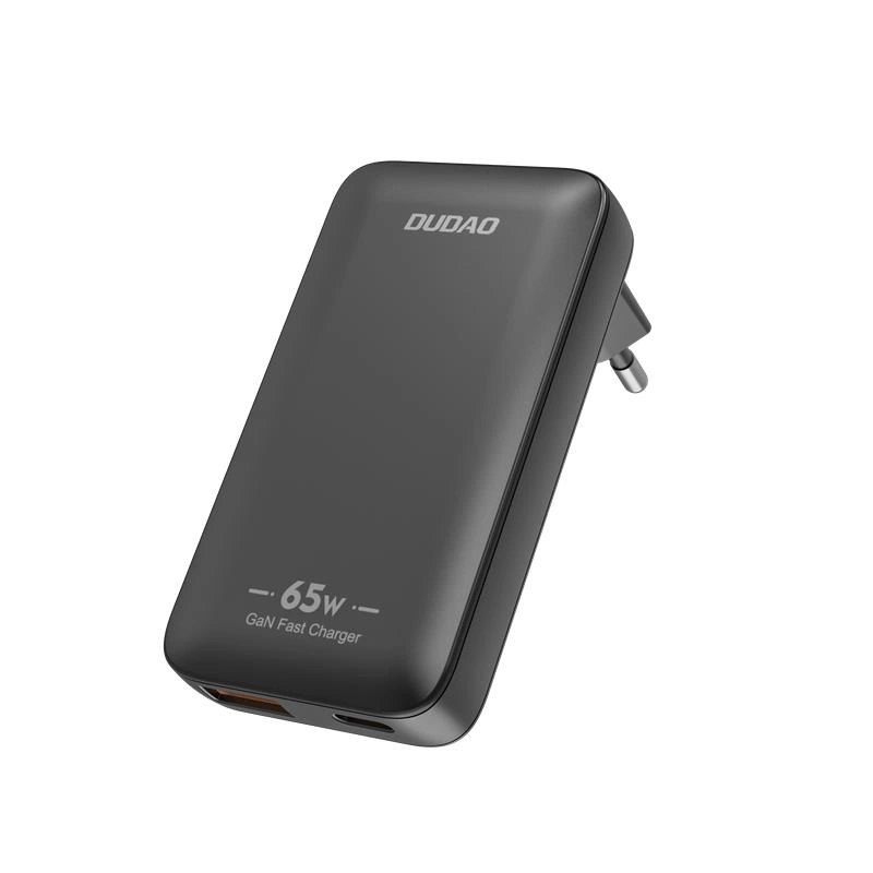 Punjač za mrežu Dudao A65Q Travel, 65W, 3.25A, 1 x USB-A - 1 x USB-C, Crni