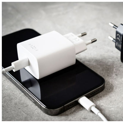 Punjač mreže Fixed, 20W, 3A, 1 x USB-C, Bijeli