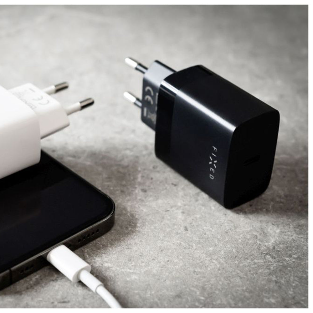 Punjač mreže Fixed, 20W, 3A, 1 x USB-C, Crni
