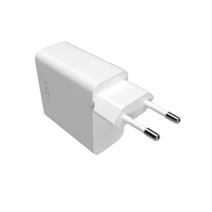 Punjač mreže Fixed, 65W, 3.25A, 2 x USB-C, Bijeli