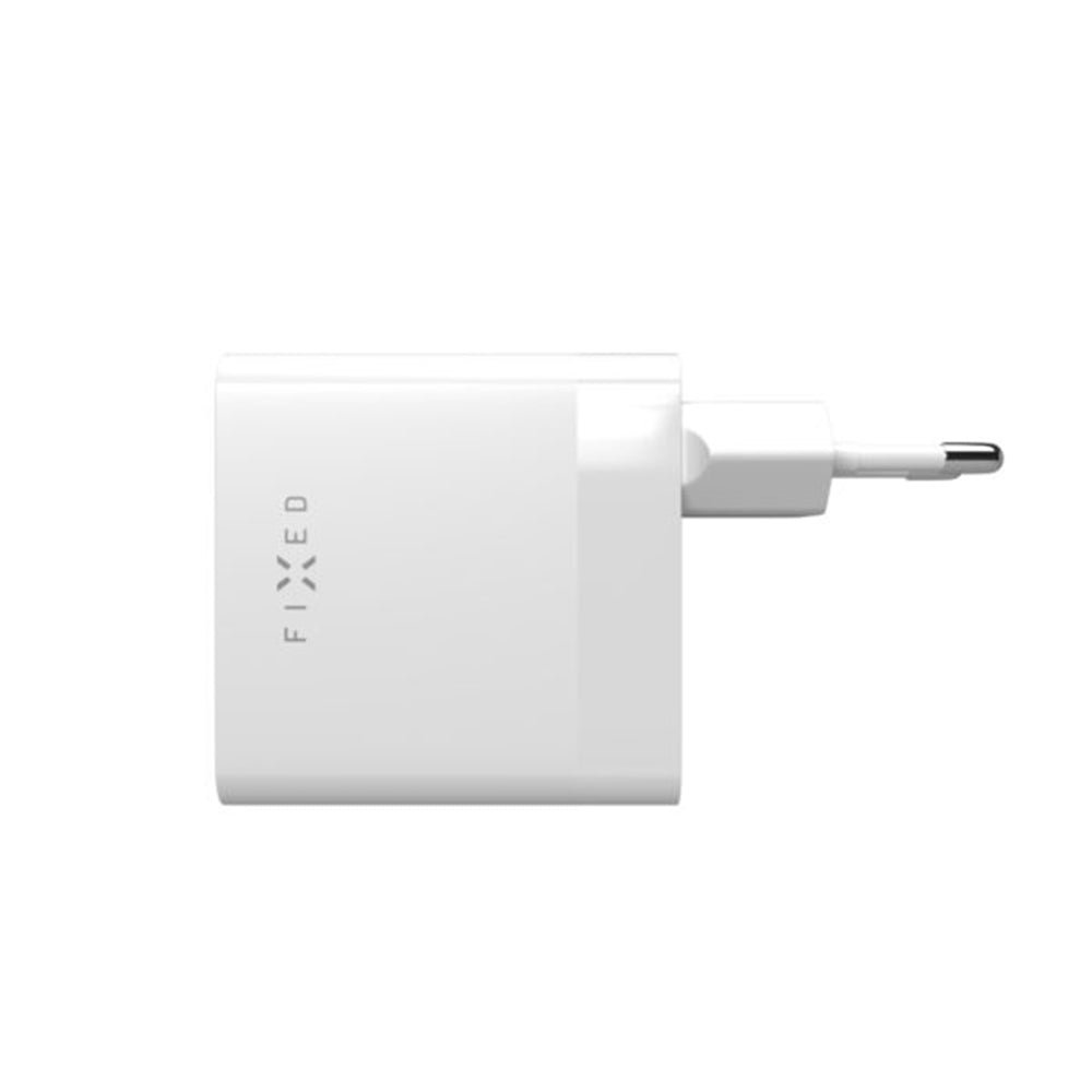 Punjač mreže Fixed, 65W, 3.25A, 2 x USB-C, Bijeli