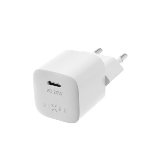 Punjač mreže Fixed Mini, 20W, 3A, 1 x USB-C, Bijeli