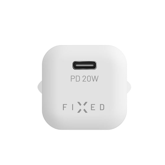 Punjač mreže Fixed Mini, 20W, 3A, 1 x USB-C, Bijeli