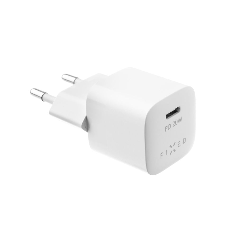 Punjač mreže Fixed Mini, 20W, 3A, 1 x USB-C, Bijeli