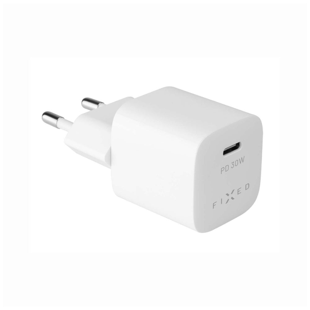 Punjač mreže Fixed Mini, 30W, 3A, 1 x USB-C, Bijeli