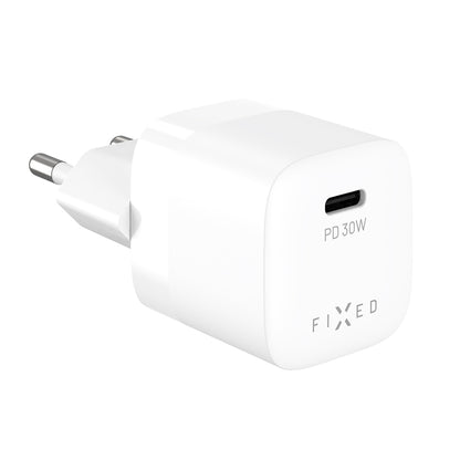 Punjač mreže Fixed Mini2, 30W, 3A, 1 x USB-C, Bijeli