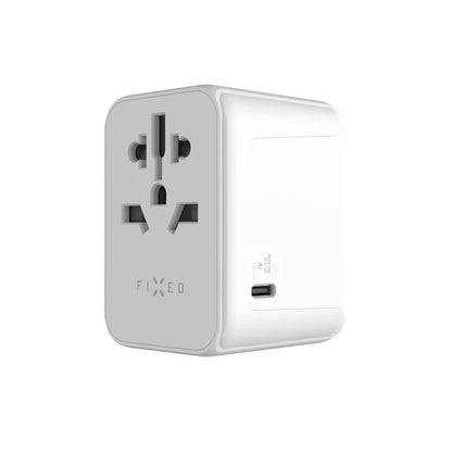 Punjač mreže Fixed Travel, 30W, 3A, 2 x USB-A - 1 x USB-C, Bijeli