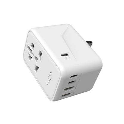 Punjač mreže Fixed Travel, 65W, 3.25A, 2 x USB-A - 3 x USB-C, Bijeli