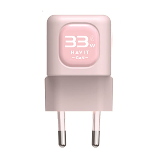 Punjač mreže HAVIT UC230, 33W, 3A, 1 x USB-A - 1 x USB-C, Roza