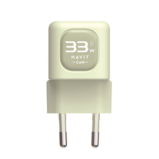 Punjač mreže HAVIT UC230, 33W, 3A, 1 x USB-A - 1 x USB-C, Zelen