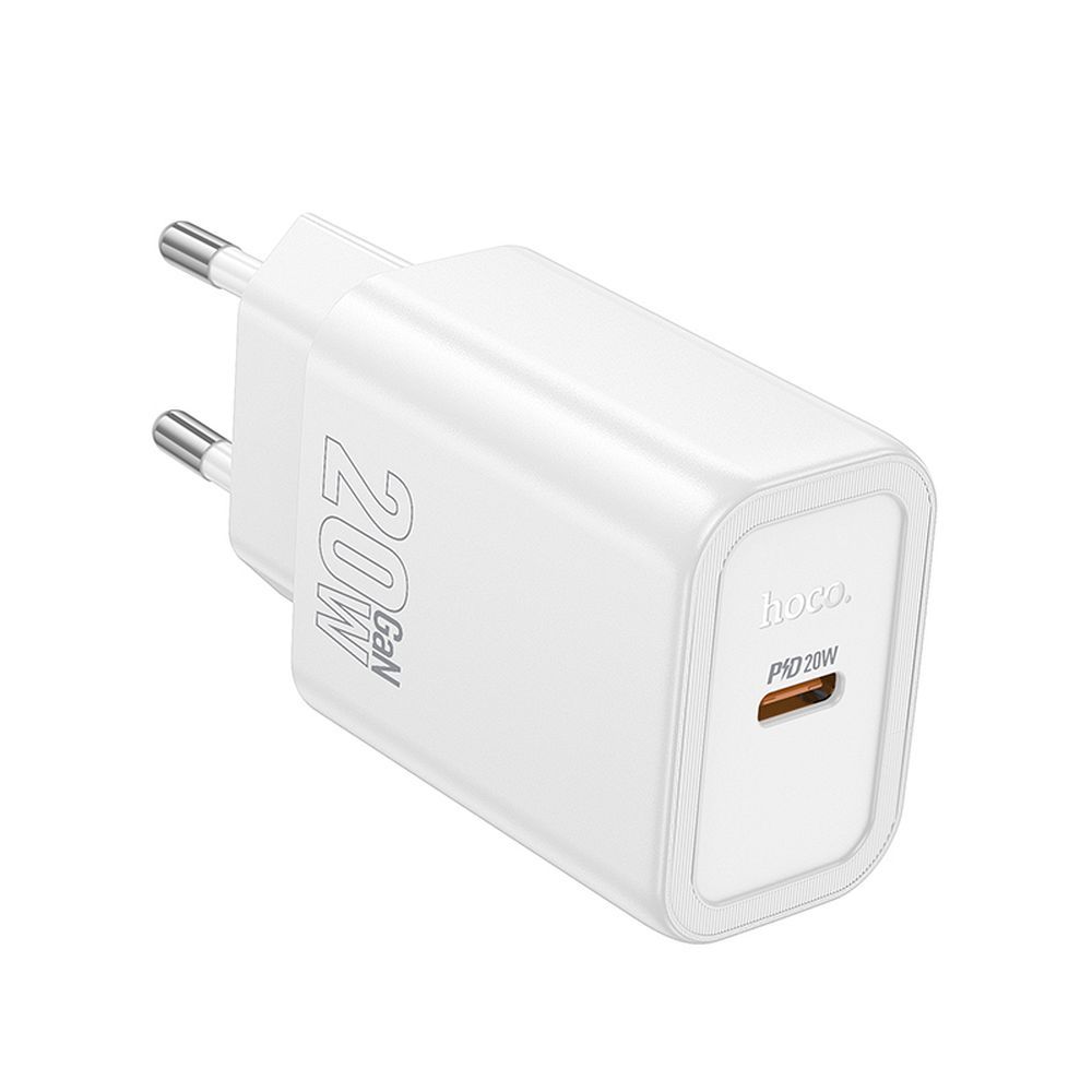 Punjač Mreža HOCO N60, 20W, 3A, 1 x USB-C, Bijeli
