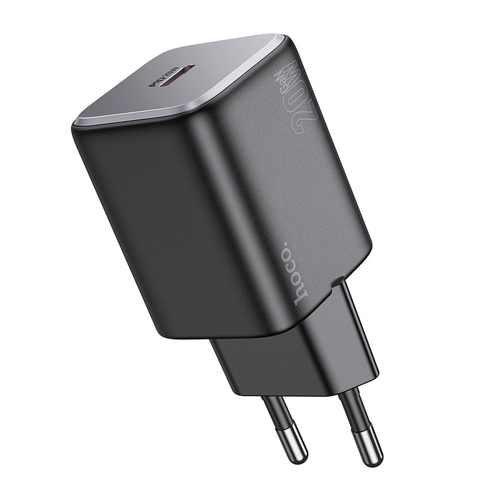 Punjač za mrežu HOCO N40, 20W, 3A, 1 x USB-C, Crni