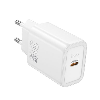 Punjač Mreža HOCO N62, 30W, 3A, 1 x USB-C, Bijeli