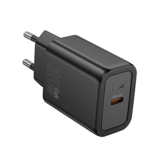 Punjač Mreža HOCO N62, 30W, 3A, 1 x USB-C, Crni