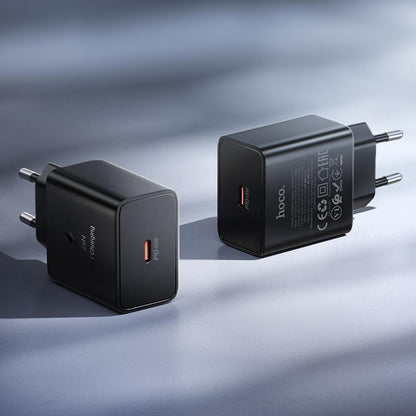 Punjač za mrežu HOCO N77, 45W, 3A, 1 x USB-C, Crni