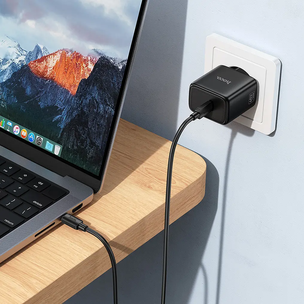 Punjač za mrežu HOCO N83, 40W, 3A, 1 x USB-C, Crni