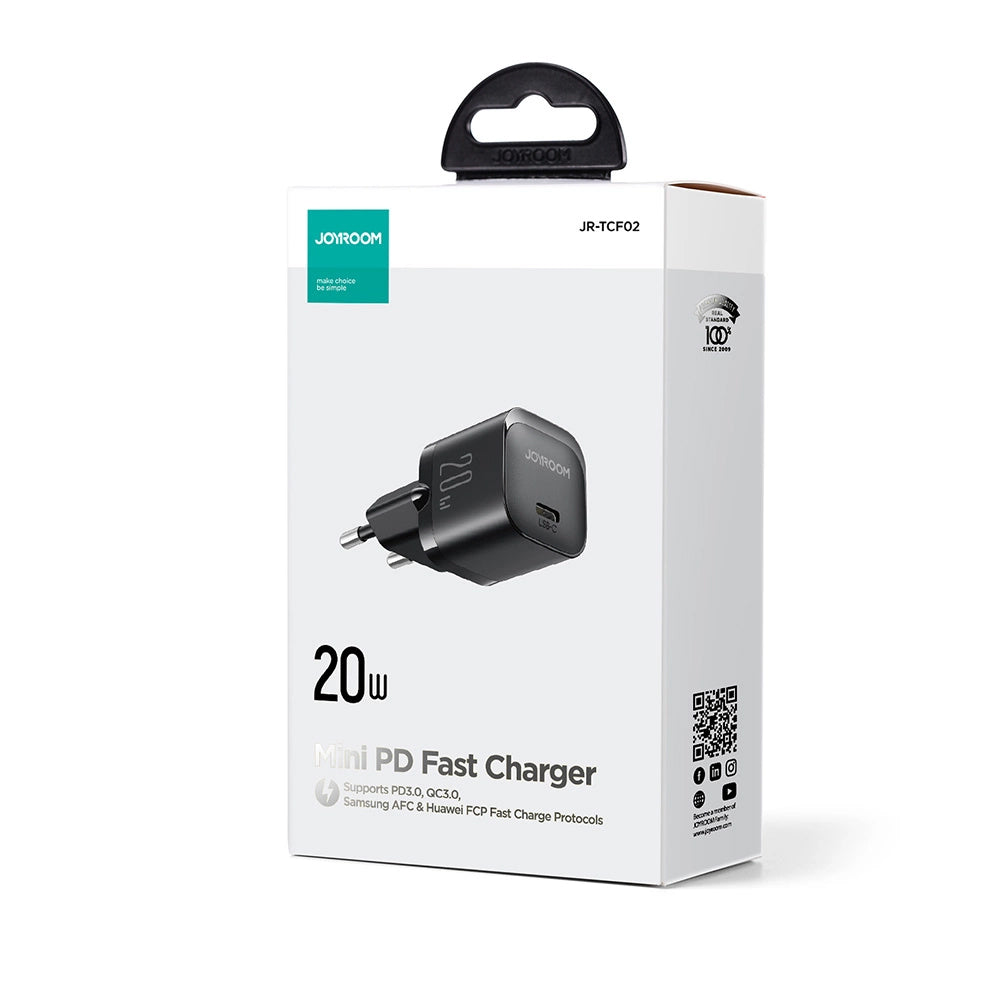Mrežni punjač Joyroom JR-TCF02, 20W, 3A, 1 x USB-C, Crni