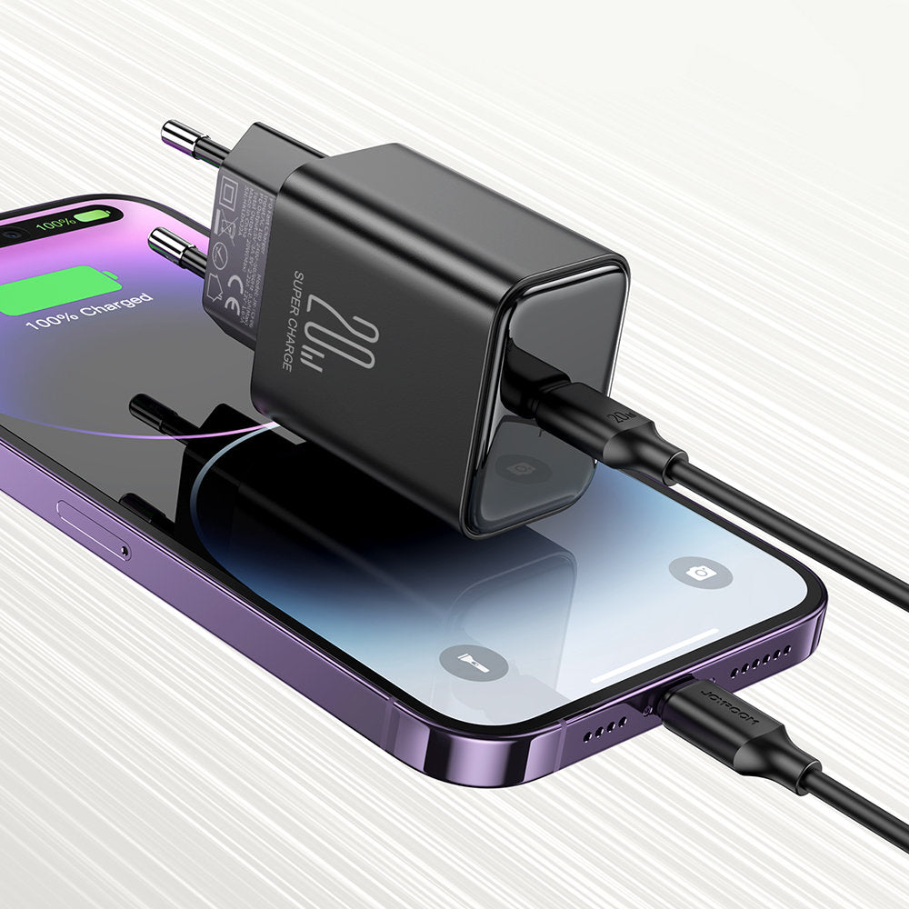 Punjač za mrežu Joyroom JR-TCF06, 20W, 3A, 1 x USB-C, Crni