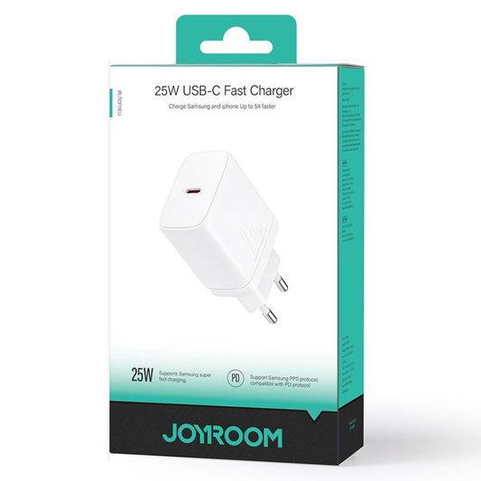 Punjač za mrežu Joyroom JR-TCF11, 25W, 3A, 1 x USB-C, Bijeli