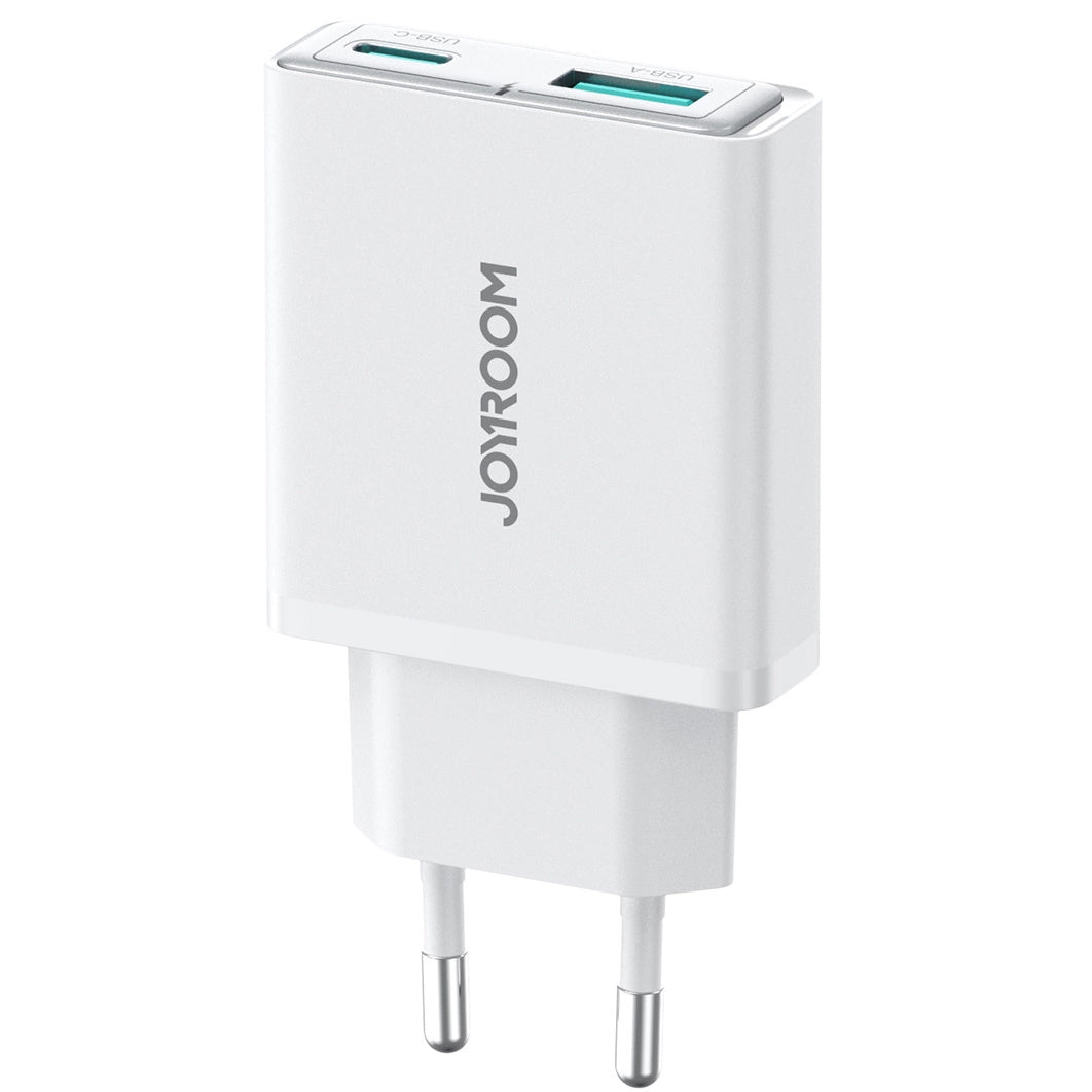 Punjač za mrežu Joyroom JR-TCF14, 20W, 3A, 1 x USB-A - 1 x USB-C, Bijeli